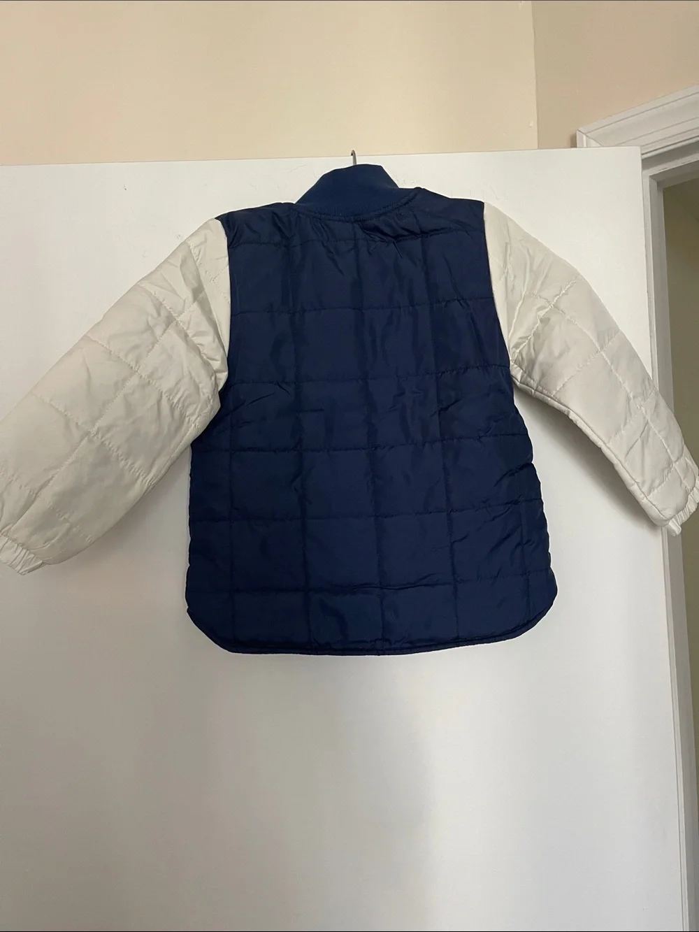 Carter's Navy Blue and Cream Puffer Jacket for Kids